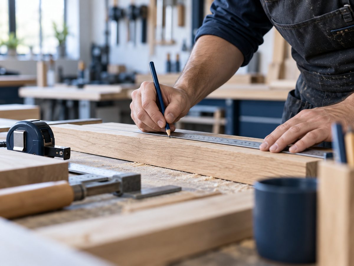 Handwerker in der Werkstatt